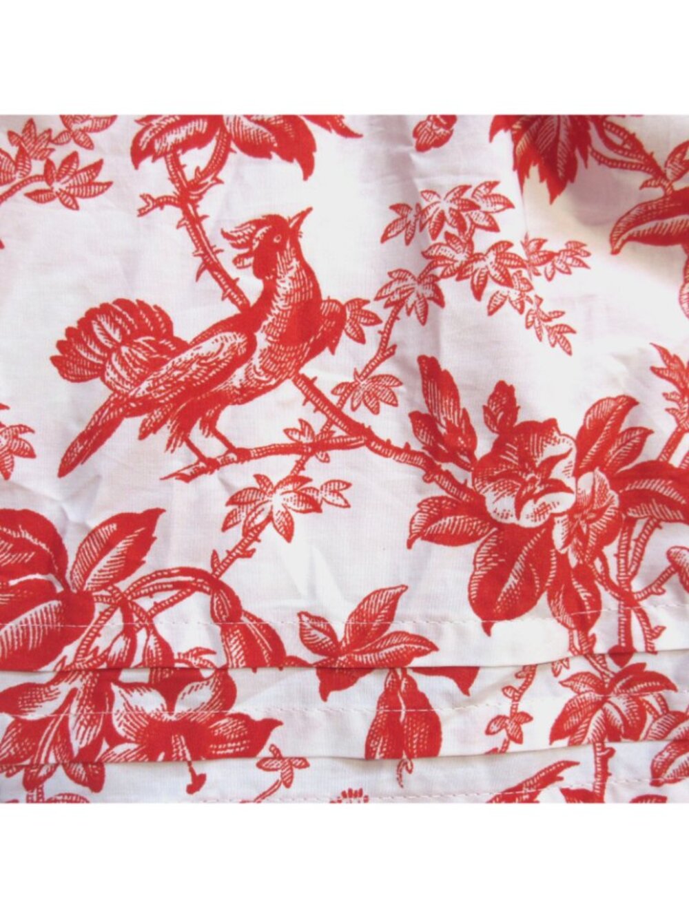 NWT Anthropologie Somerset Maxi in Coral Toile Floral Tiered Cotton Dress L - Picture 5 of 6
